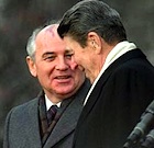Gorbachev and Reagan at Reykjavik, 1986